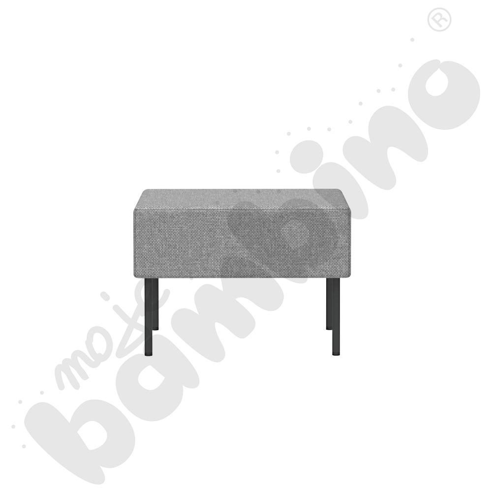 Pufa Versa 60 x 50 cm z filcowymi stopkami, stelaż antracyt, tkanina RO39