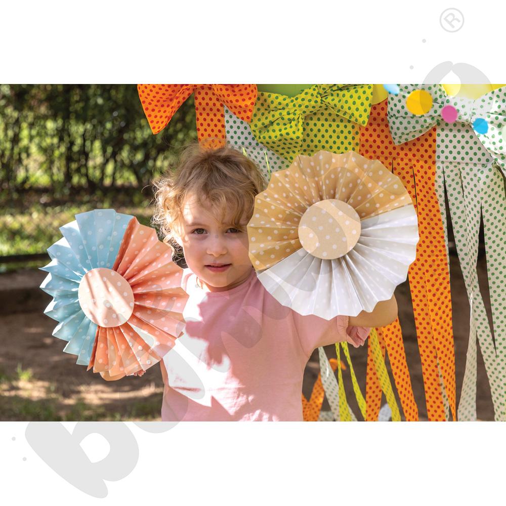 Papier kreatywny w kropki, 10 szt.