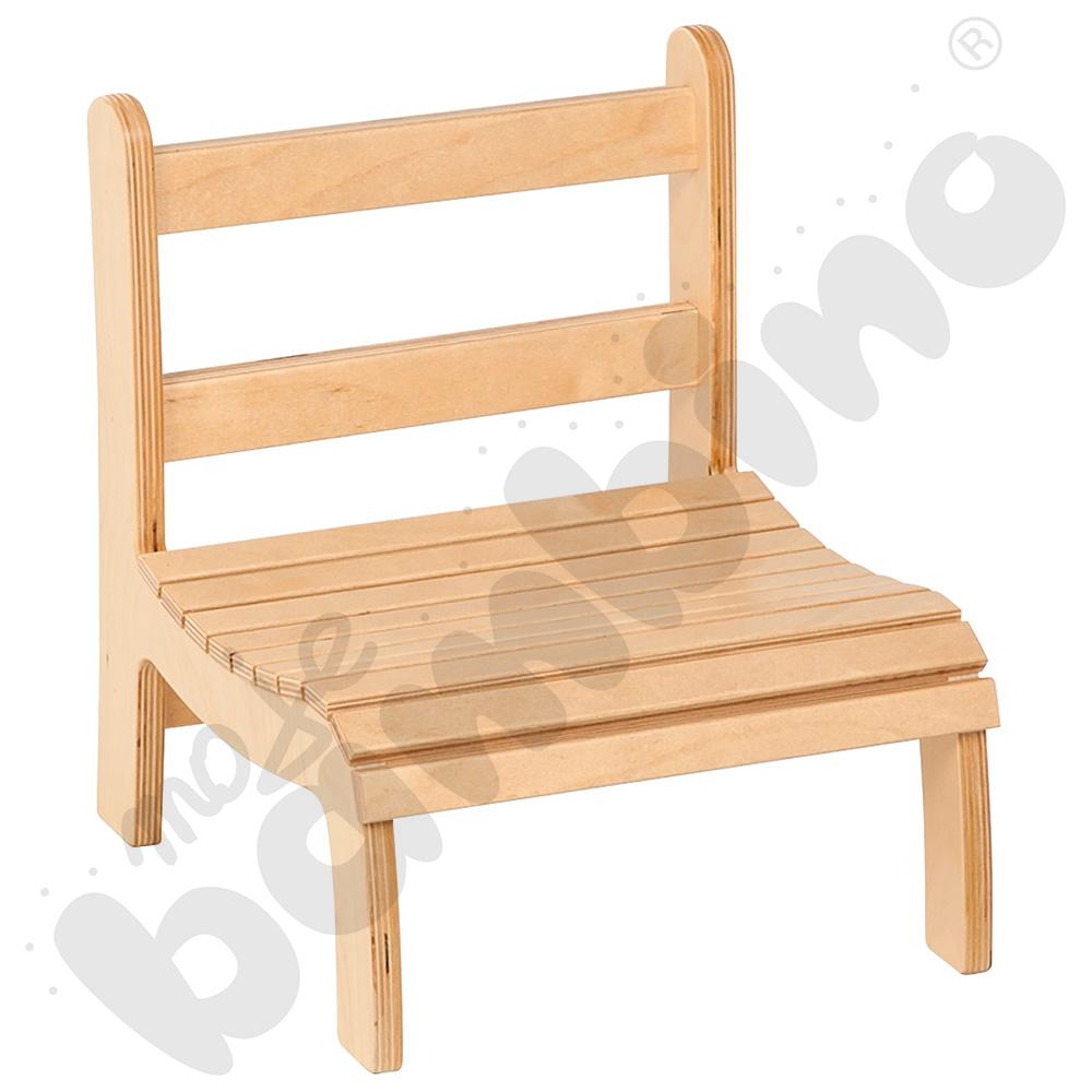 Krzesełko ze sztachet - niskie Montessori