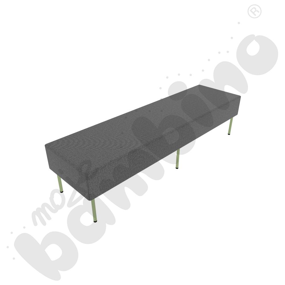 Pufa Versa 180x50 cm z filcowymi stopkami, stelaż oliwkowy, tkanina RO39