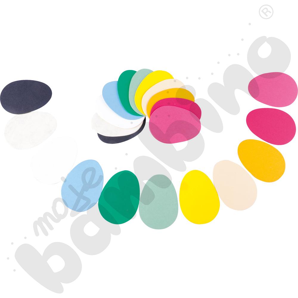 Tekturowe jajka - mix kolorów