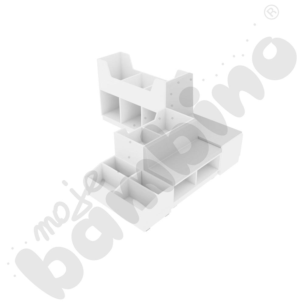 Quadro - zestaw 9, biała skrzynia