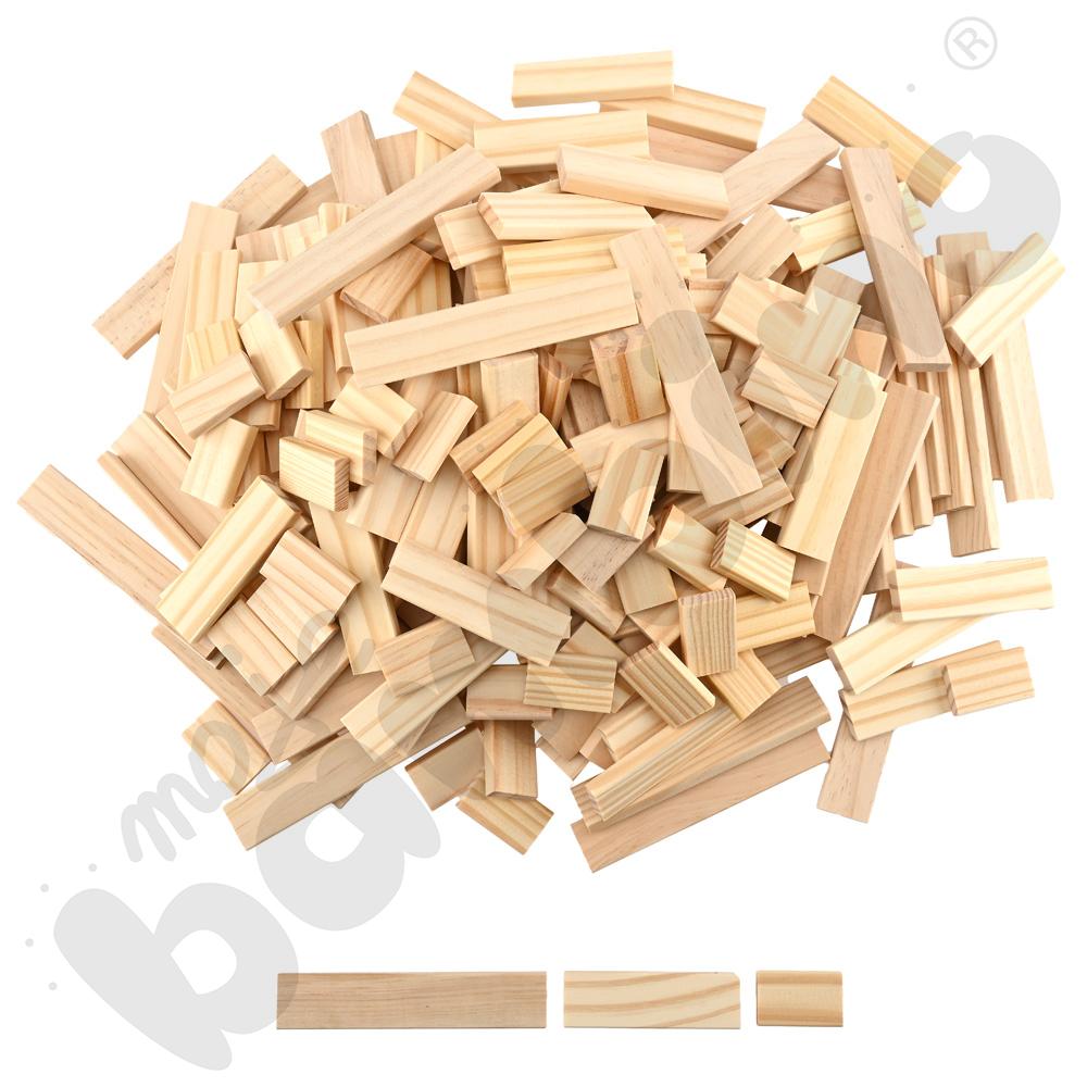 Join Clips - zestaw drewnianych klocków, 566 elem.  