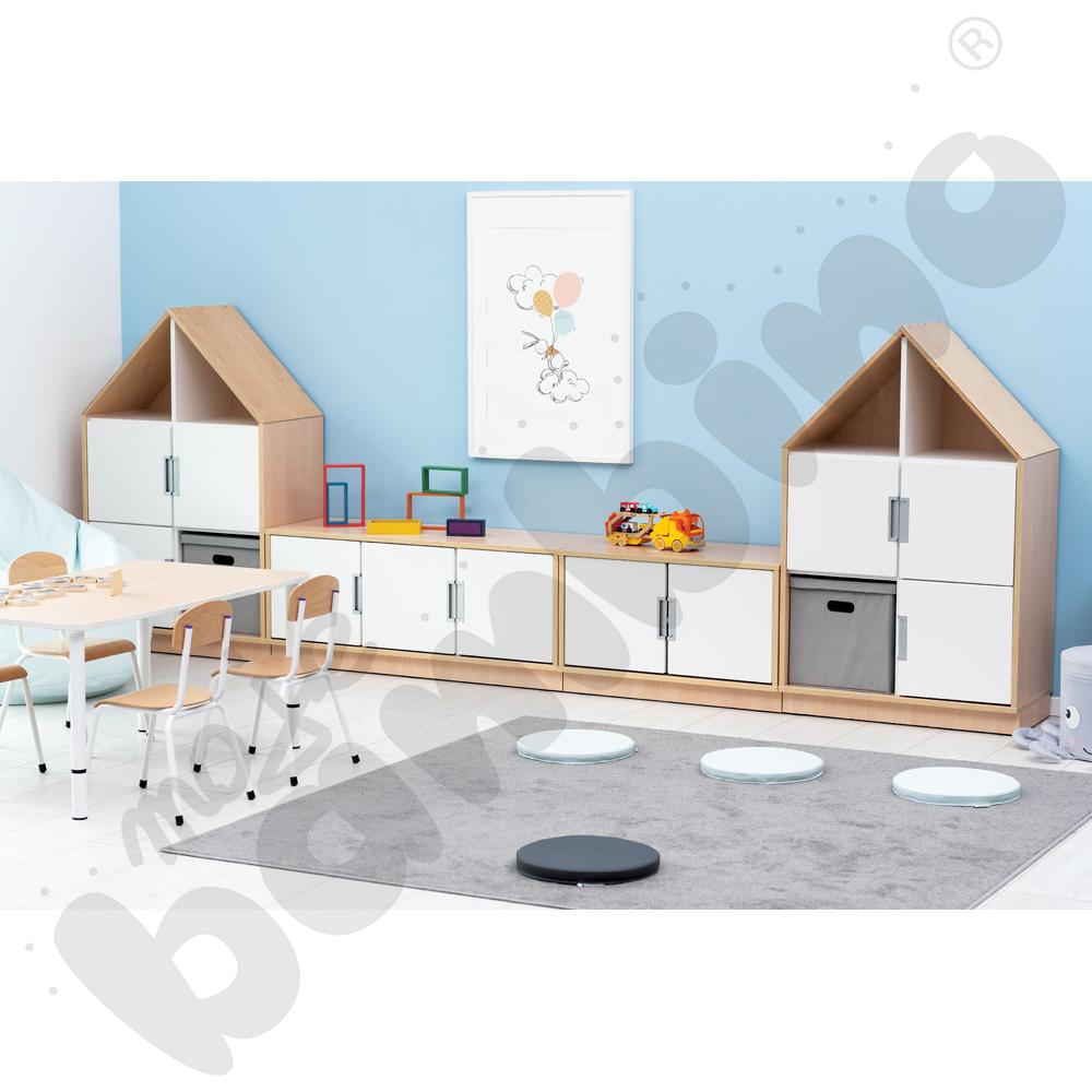 Quadro - szafka domek z 2 półkami, klon jasny