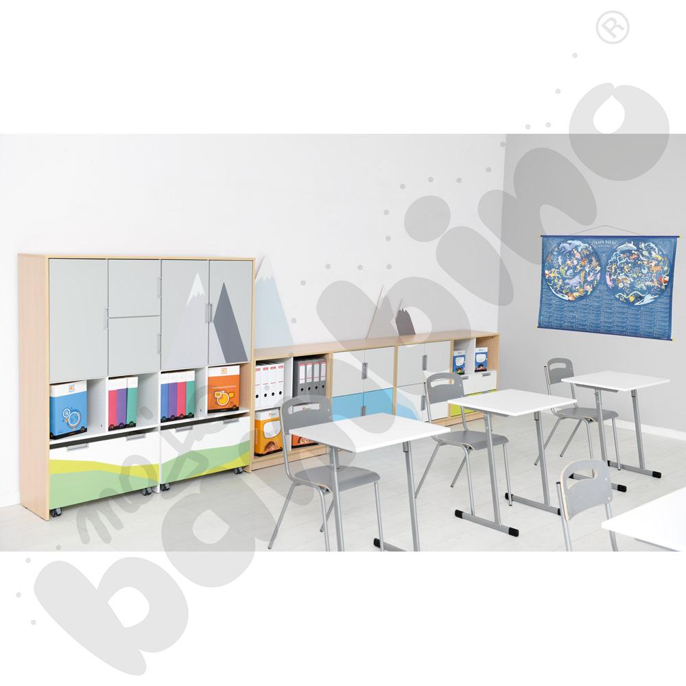 Quadro - zestaw Góry 90 st., cichy domyk, skrzynia klon jasny
