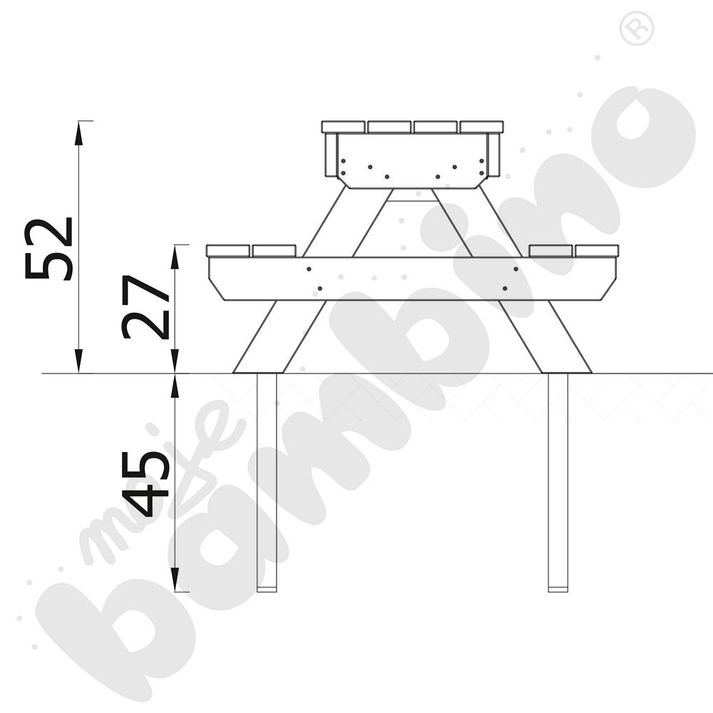 Ławkostół Terra z pojemnikami z kotwami Ławkostół Terra z pojemnikami z kotwami