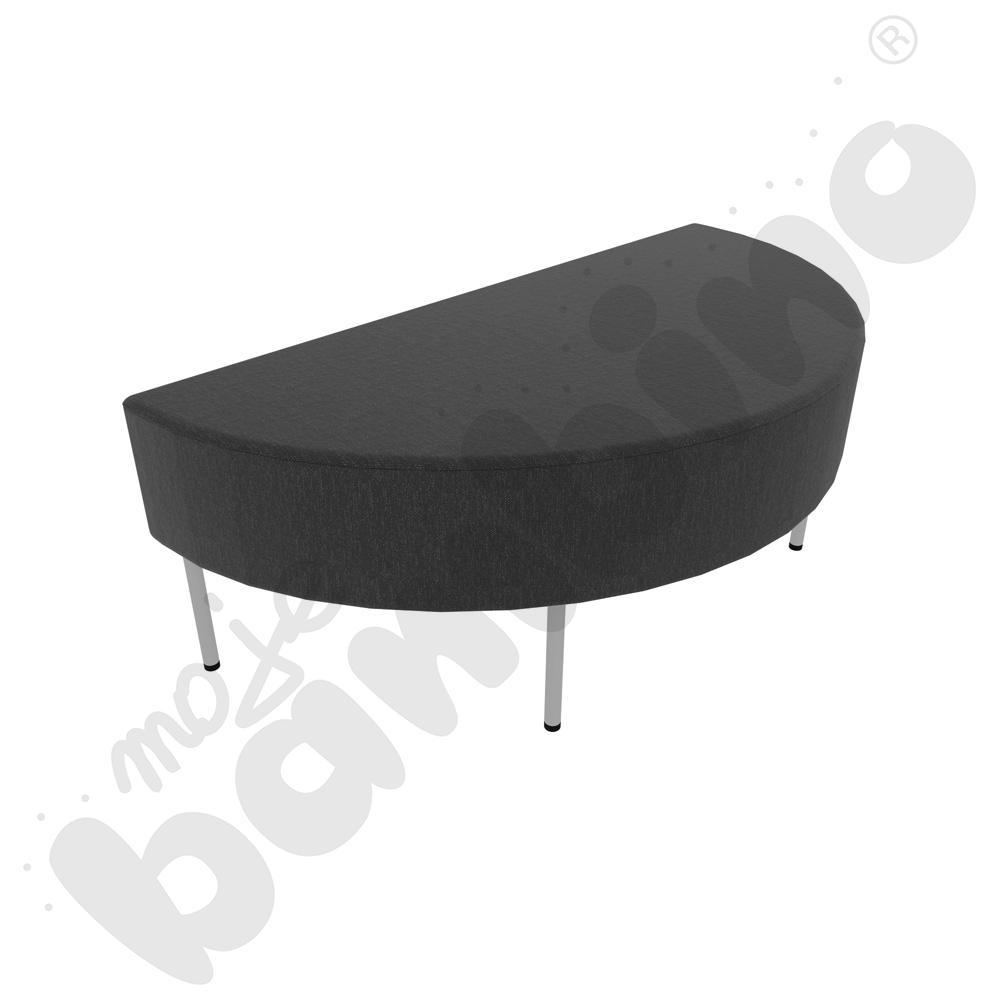 Pufa Versa zaokrąglona 120x60 cm z plastikowymi stopkami, stelaż jasnoszary, tkanina RO42 Pufa Versa zaokrąglona 120x60 cm z plastikowymi stopkami, stelaż jasnoszary, tkanina RO42