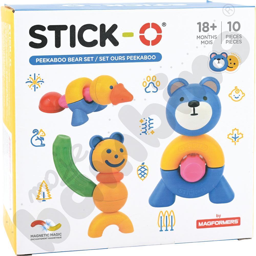 Magformers Stick-0 Peekaboo niedźwiedź