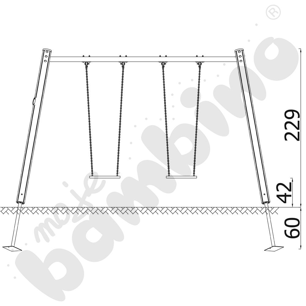 Orbis - stelaż do huśtawki podwójnej