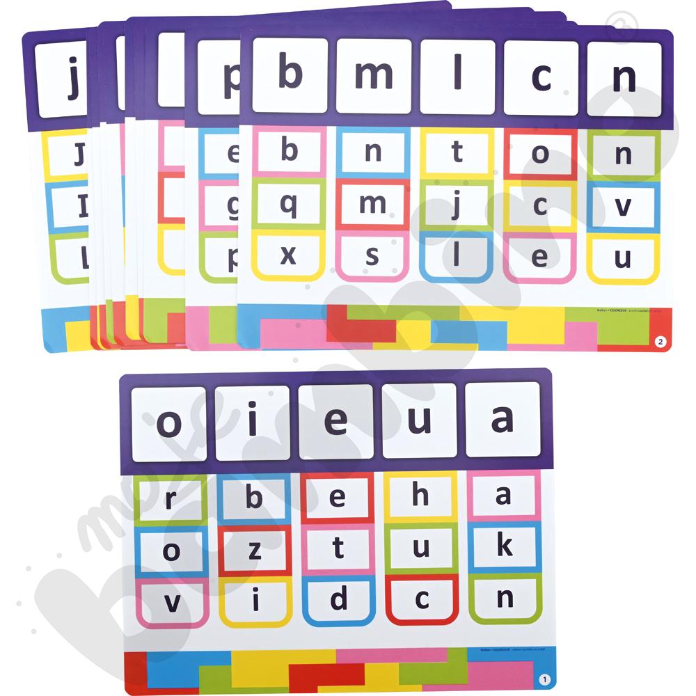 Colorcode - karty zadań – wielkie i małe litery