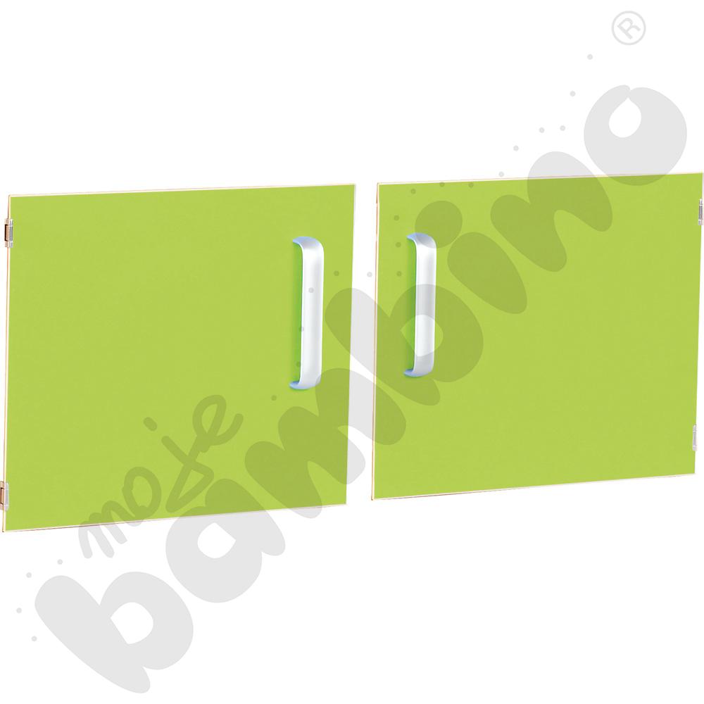 Drzwiczki do szafki z półkami M - zielone
