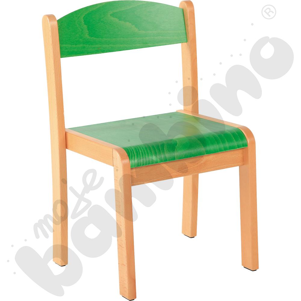 Krzesło Filipek zielone ze stopką filcową rozm. 1 