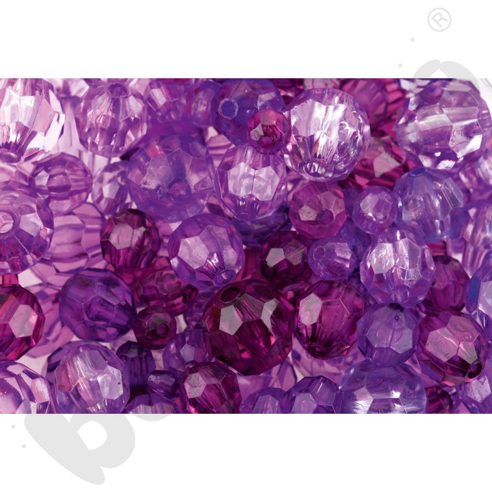 Koraliki-kryształki fioletowe