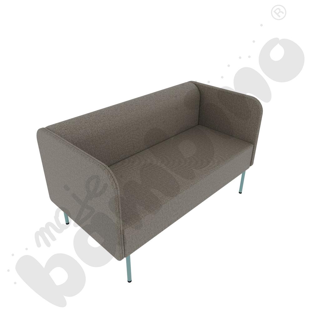 Sofa Versa 2-os. z filcowymi stopkami, stelaż turkusowy, tkanina RO37 Sofa Versa 2-os. z filcowymi stopkami, stelaż turkusowy, tkanina RO37