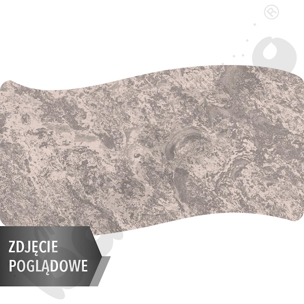 Stół Cichy prostokąt falisty 140x72, blat beżowy, narożniki proste, rozm. 4