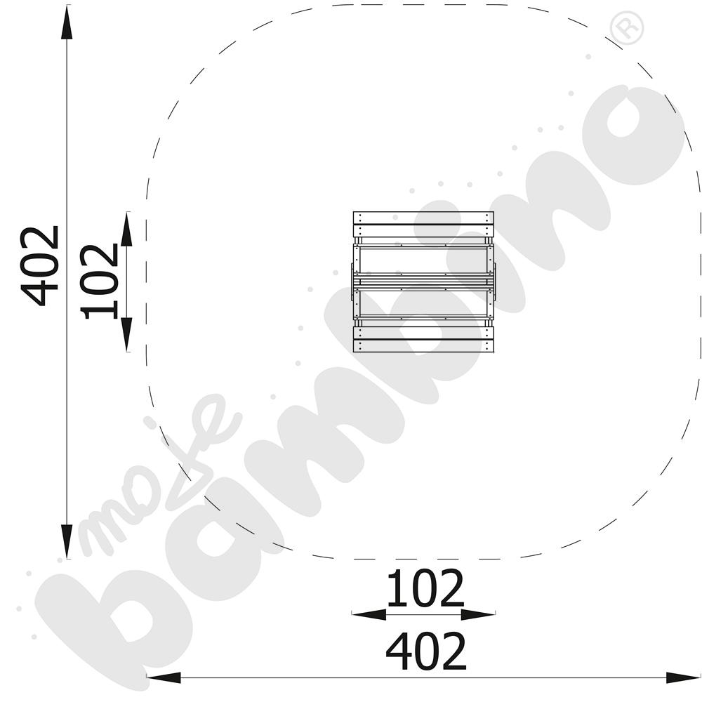 Tablica do rysowania z siedziskiem Terra z kotwami