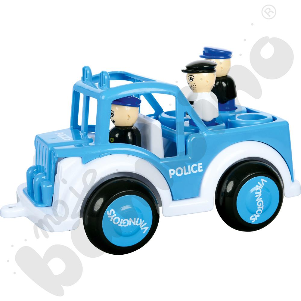 Jeep policyjny z figurkami