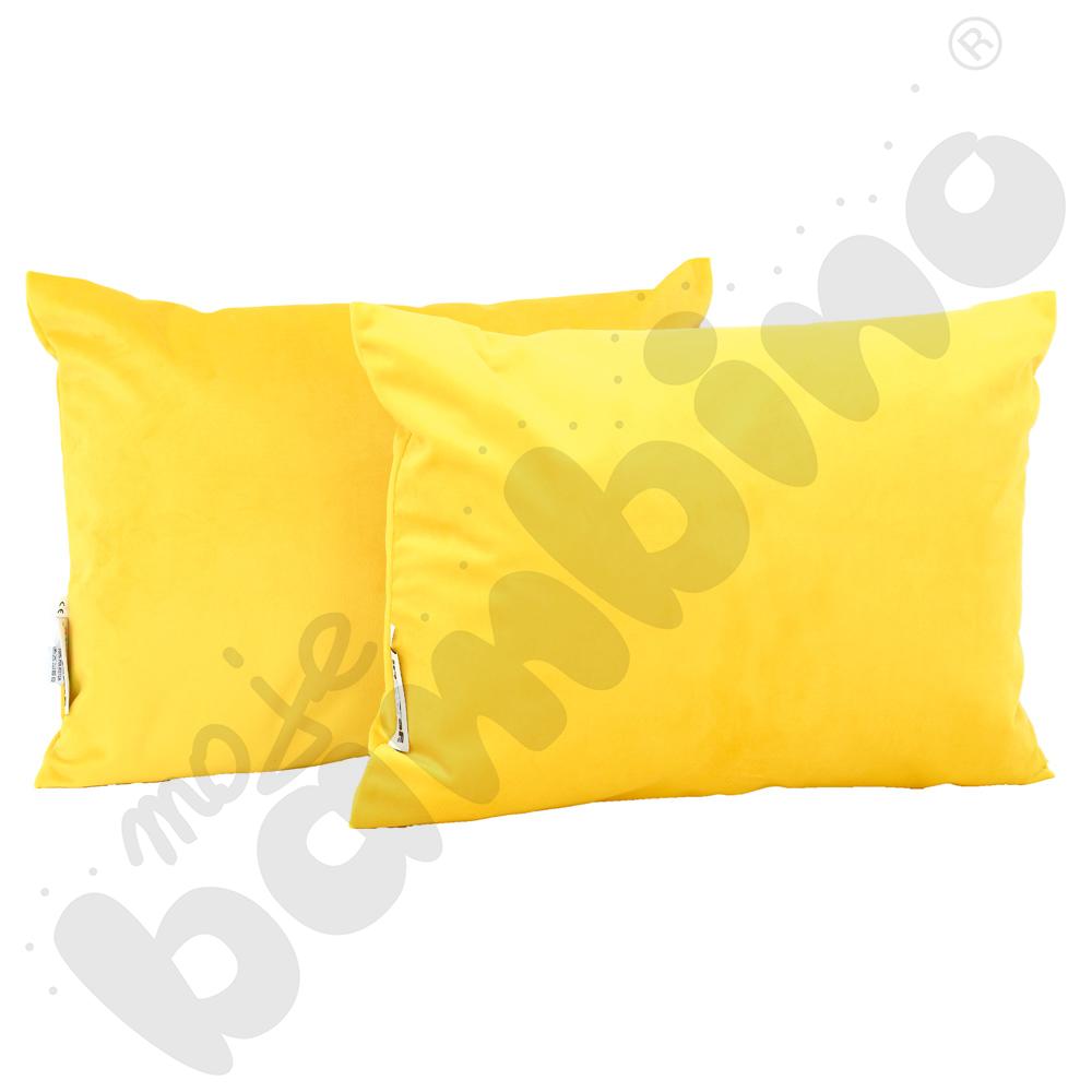 Poduszki prostokątne 2 szt. żółte