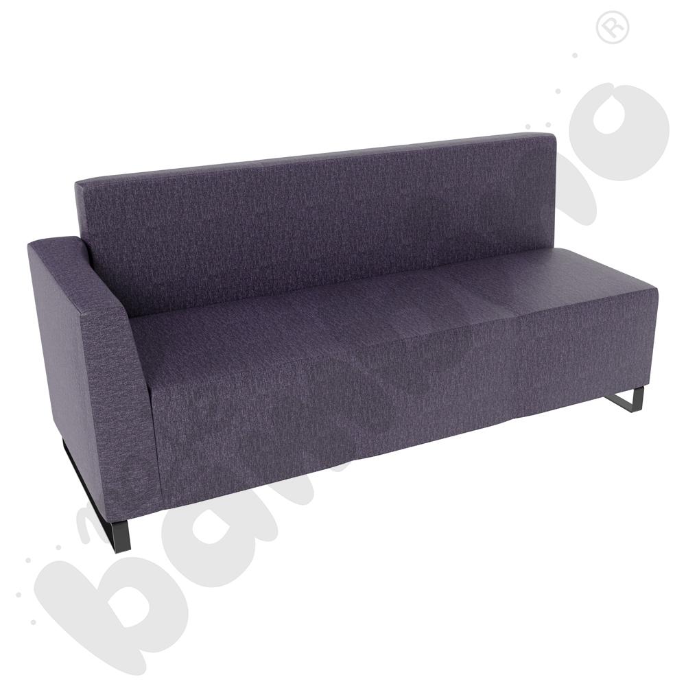 Sofa Universum 3-os. wys. 82 cm, bok niski lewy, tkanina RO16