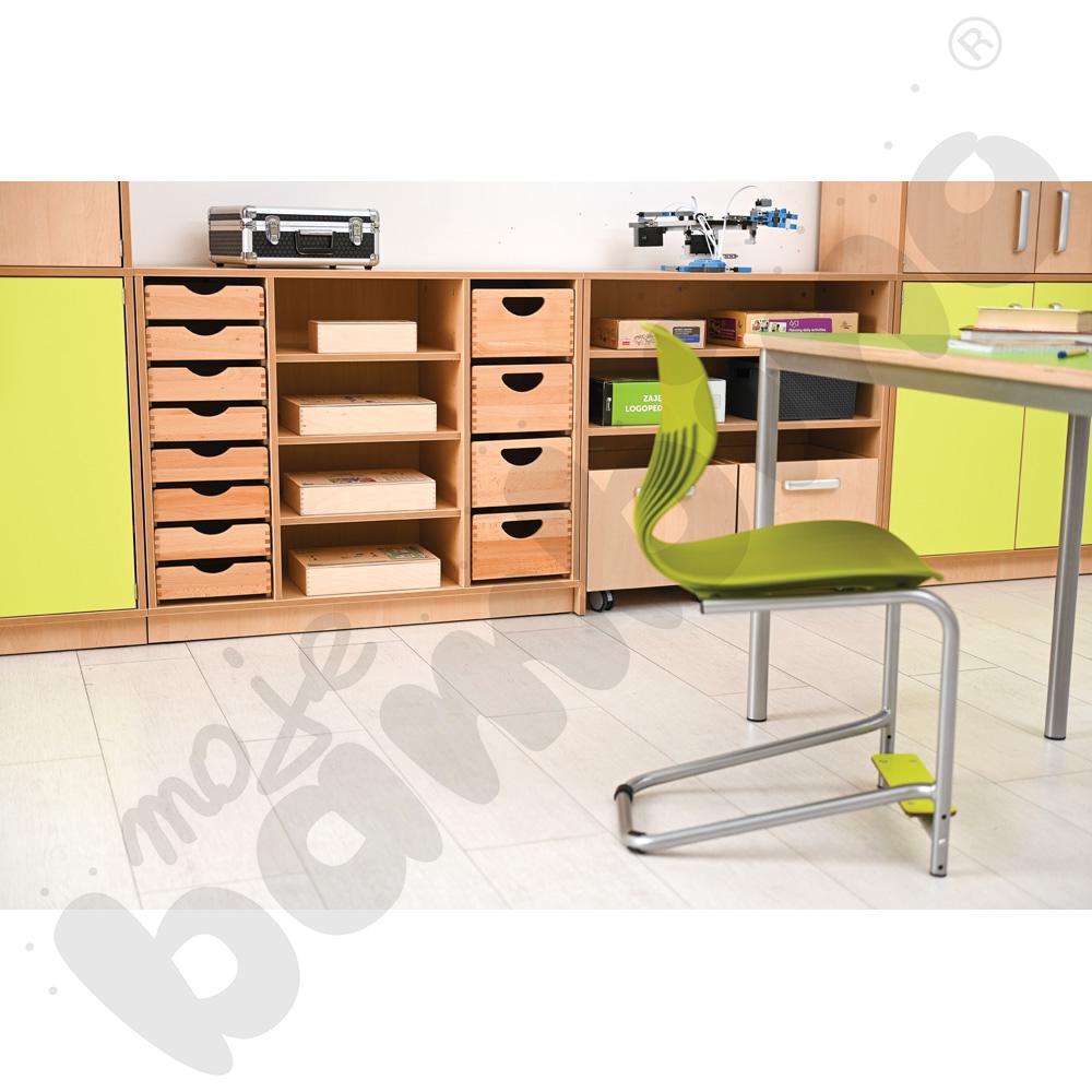 Szafka Flexi D z przegrodami i 3 półkami na cokole Szafka Flexi D z przegrodami i 3 półkami na cokole