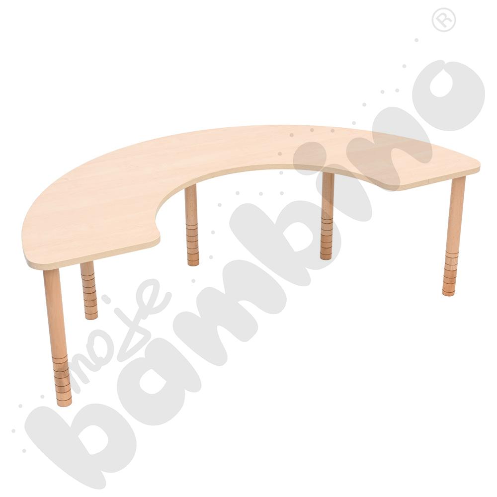 Stolik do karmienia - podkowa rozm. 40-58 cm - blat klon