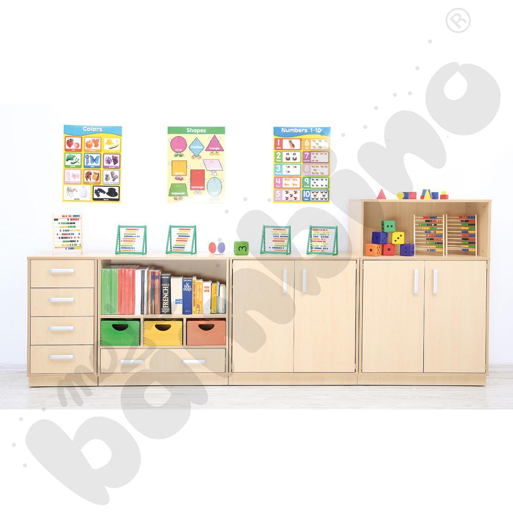 Szafka Flexi-TJ D z przegrodą, klon jasny Szafka Flexi-TJ D z przegrodą, klon jasny