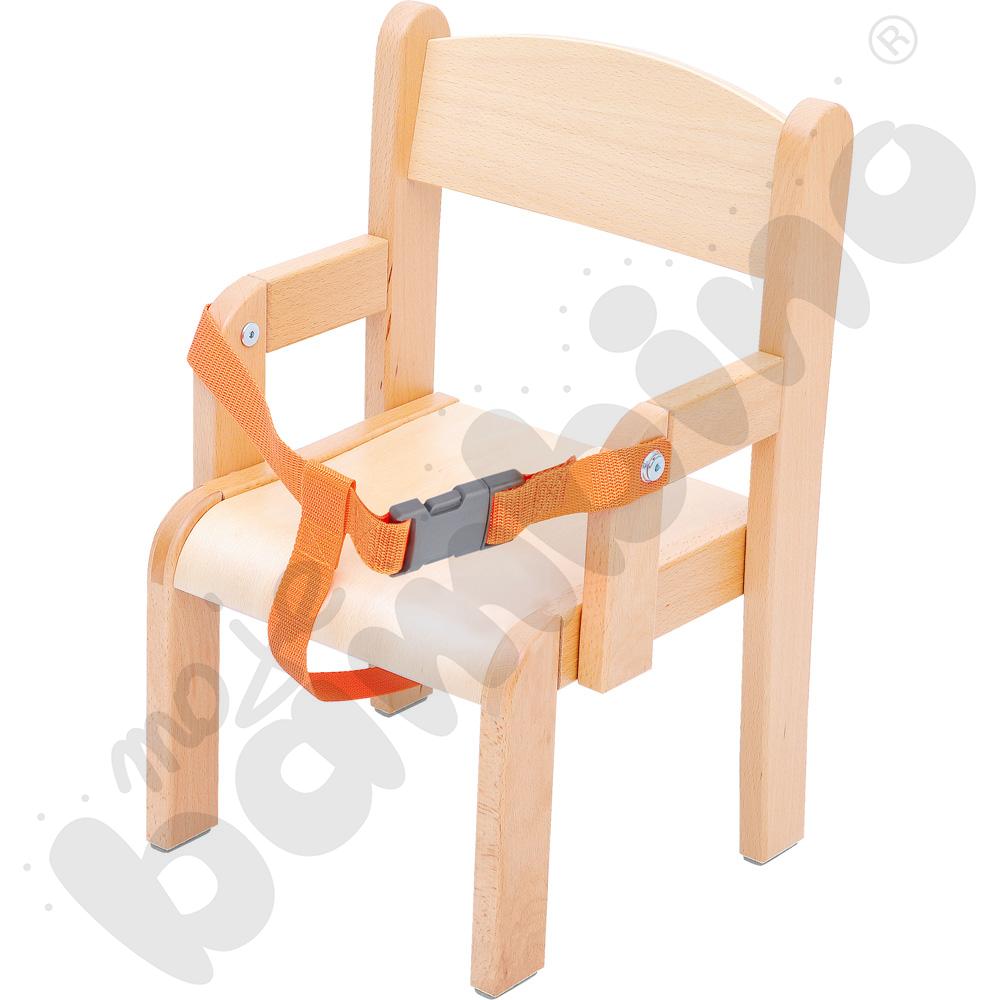 Krzesło Krzyś z pasem na brzuch i stopką filcową