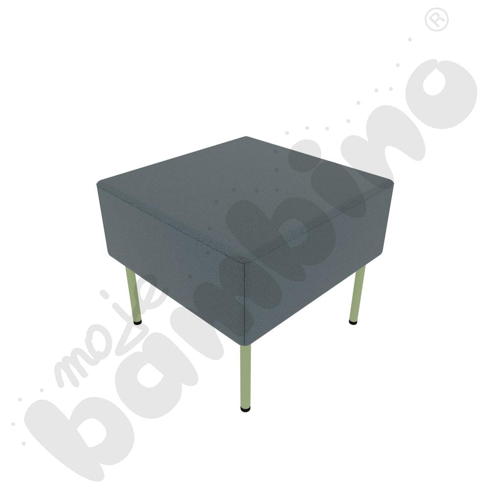Pufa Versa 50x50 cm z filcowymi stopkami, stelaż oliwkowy, tkanina BD13 Pufa Versa 50x50 cm z filcowymi stopkami, stelaż oliwkowy, tkanina BD13