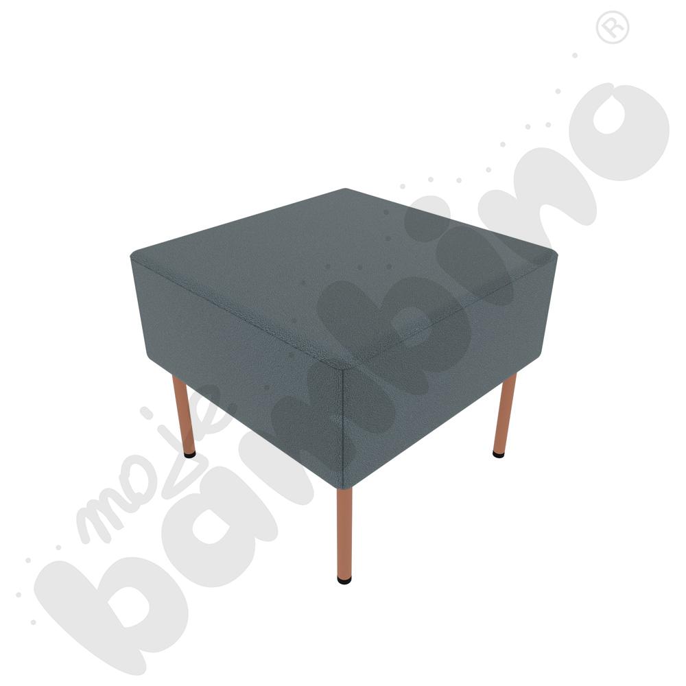 Pufa Versa 50x50 cm z plastikowymi stopkami, stelaż łososiowy, tkanina BD13 Pufa Versa 50x50 cm z plastikowymi stopkami, stelaż łososiowy, tkanina BD13