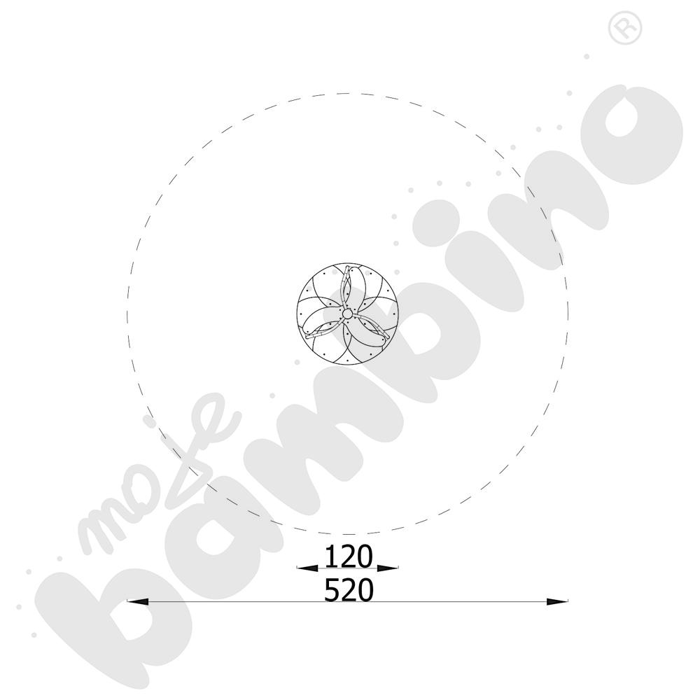 Karuzela tarczowa Vento z siedziskiem śr. 120