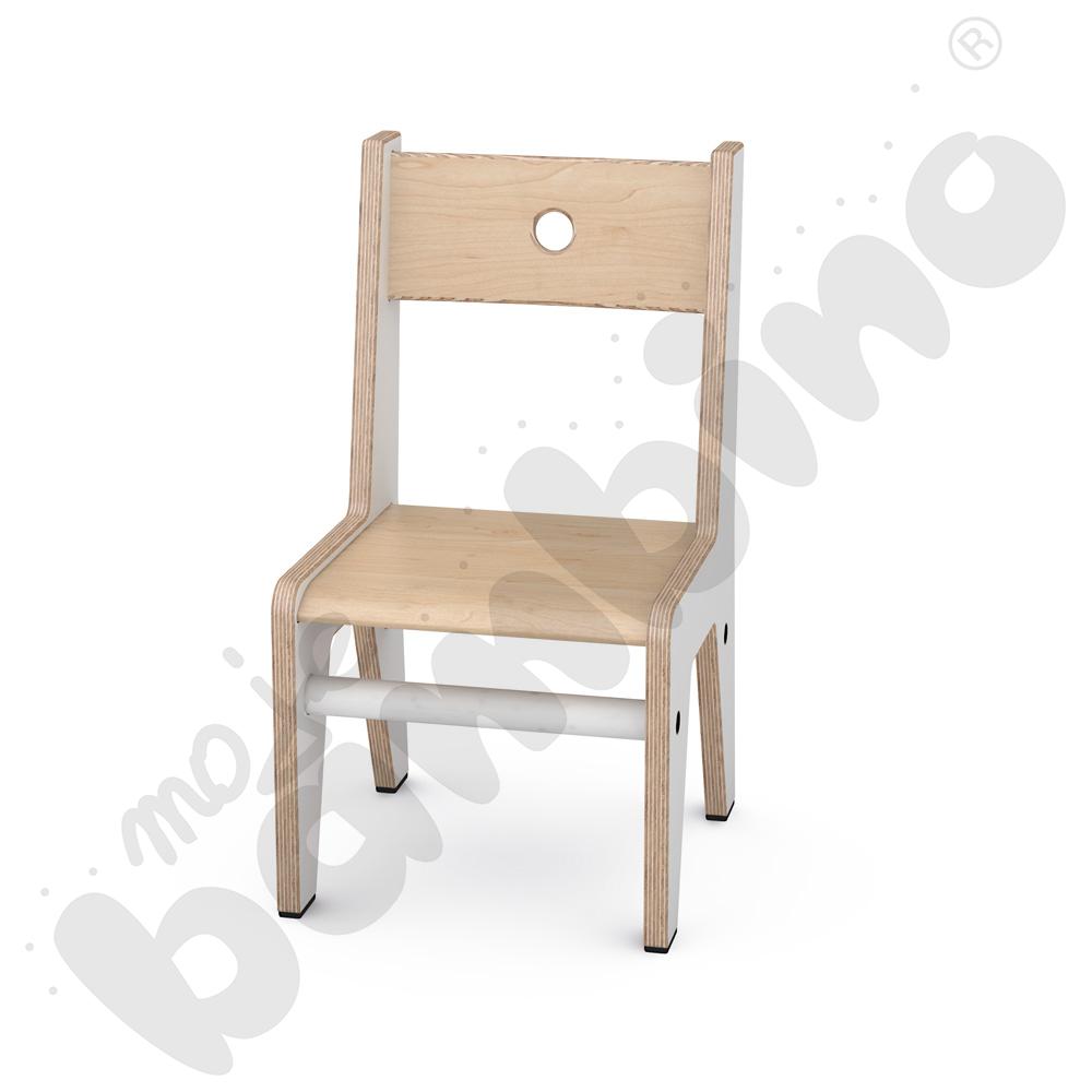 Białe krzesło FLO 21 cm