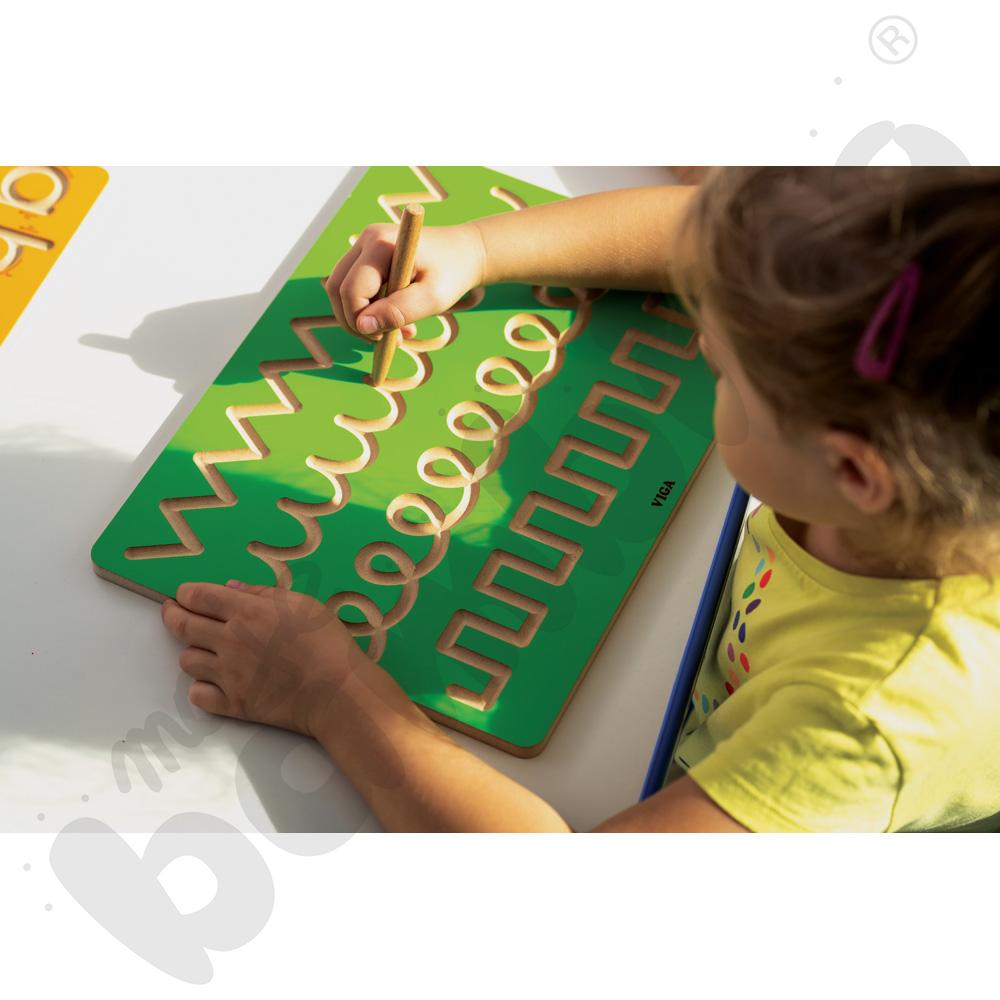 Tabliczka grafomotoryczna - wzory