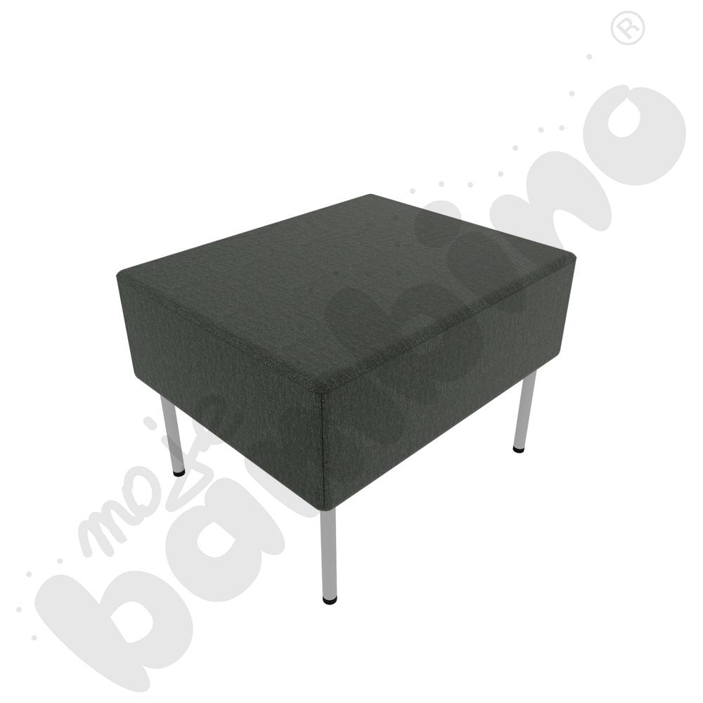 Pufa Versa 60x50 cm z plastikowymi stopkami, stelaż jasnoszary, tkanina RO33 Pufa Versa 60x50 cm z plastikowymi stopkami, stelaż jasnoszary, tkanina RO33