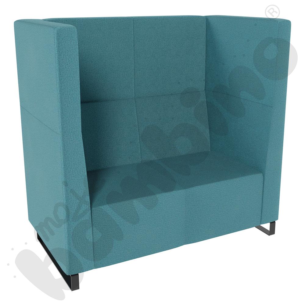 Sofa Universum 2-os. wys. 133 cm, boki średnie, tkanina KG09
