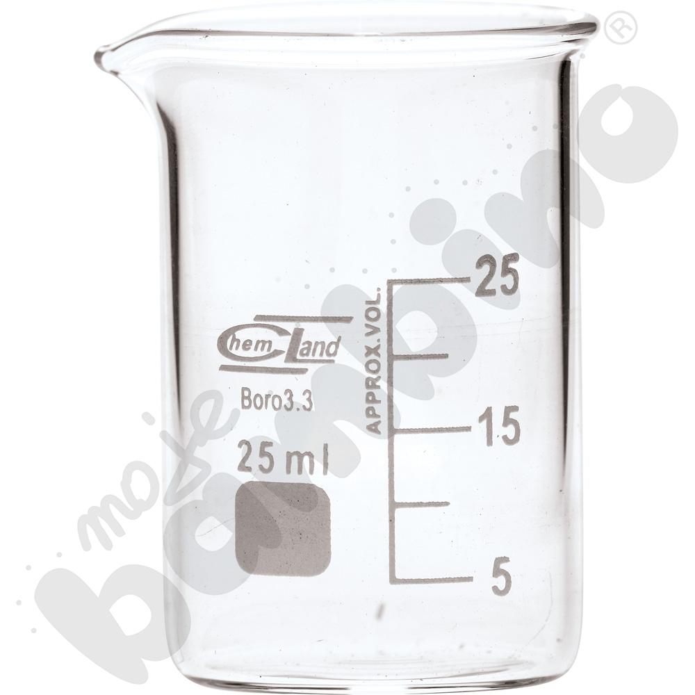 Zlewka niska szklana 25 ml