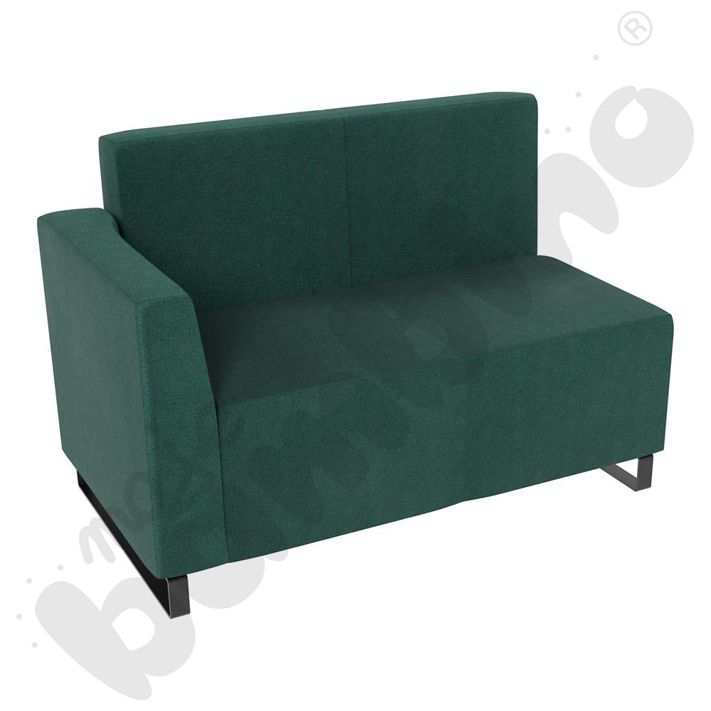 Sofa Universum 2-os. wys. 82 cm, bok niski lewy, tkanina KG10