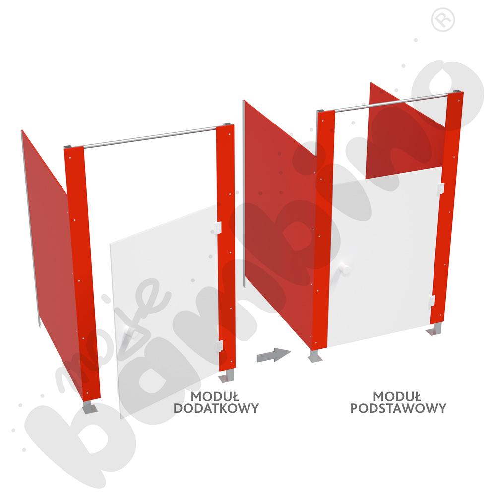 Kabina WC Aqua  - moduł podstawowy czerwony                    