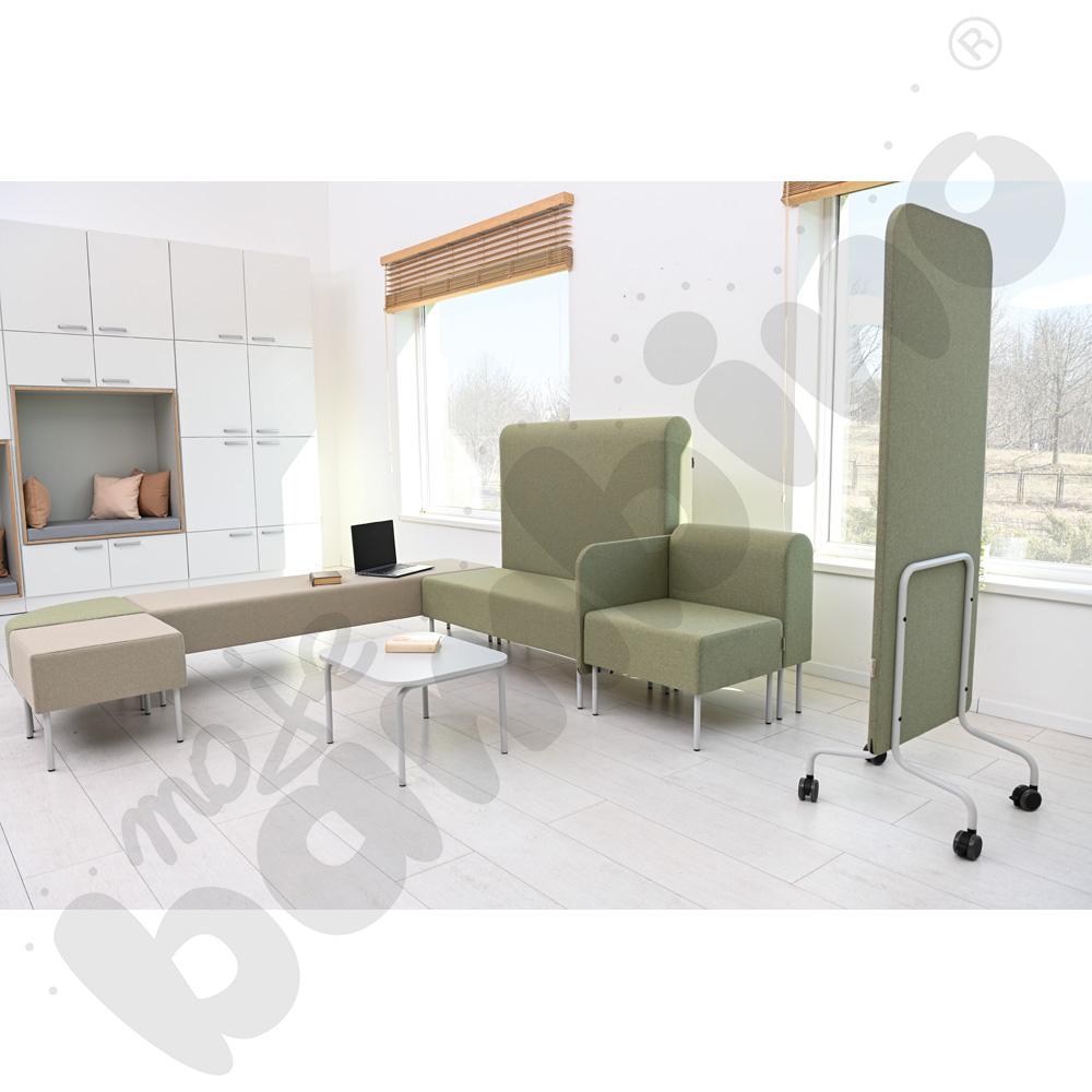 Moduł Versa 60x20x74 cm z plastikowymi stopkami, stelaż jasnoszary, tkanina RO27 Moduł Versa 60x20x74 cm z plastikowymi stopkami, stelaż jasnoszary, tkanina RO27
