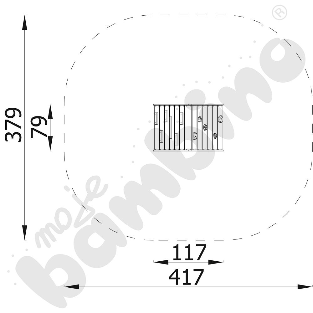 Ścianka skośna Terra z kotwami