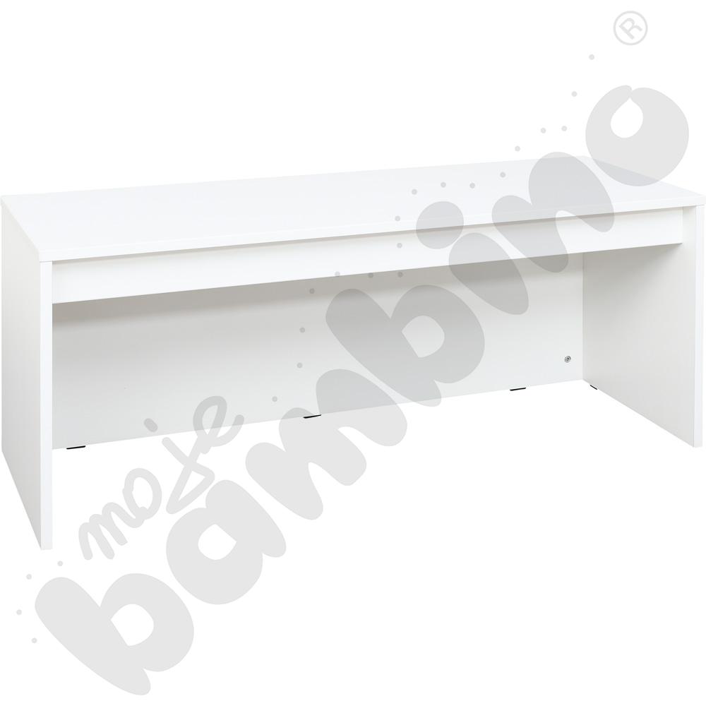 Quadro - ławeczka na 3 małe skrzynie, biała