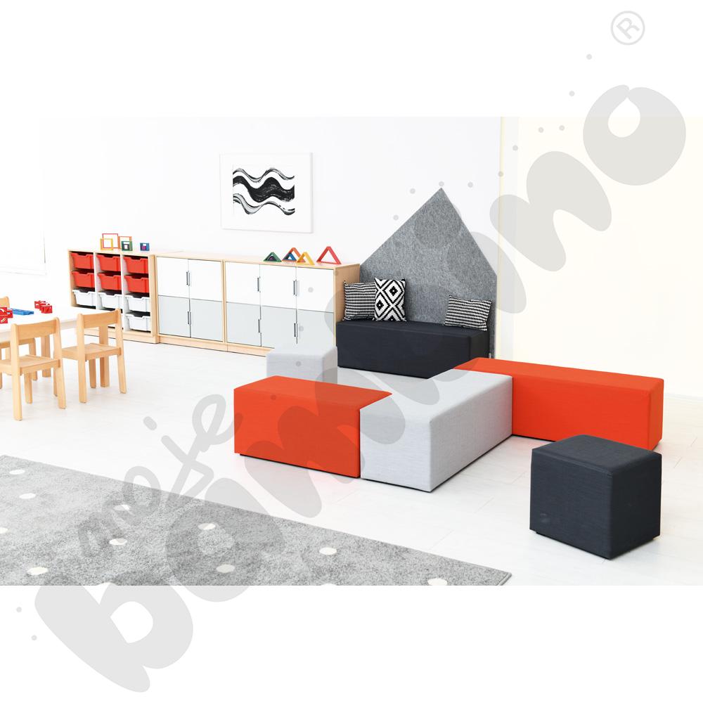 Pufa 3-osobowa Inflamea czerwona Pufa 3-osobowa Inflamea czerwona