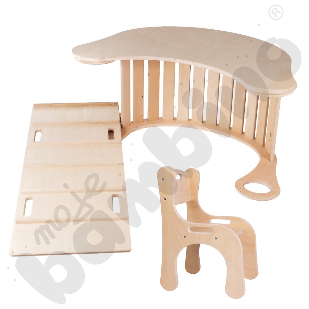 Krzesło ergonomiczne Good Wood - białe