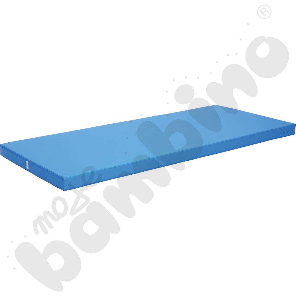 Materac antypoślizgowy wym. 200 x 85 x 8 cm niebieski - MED