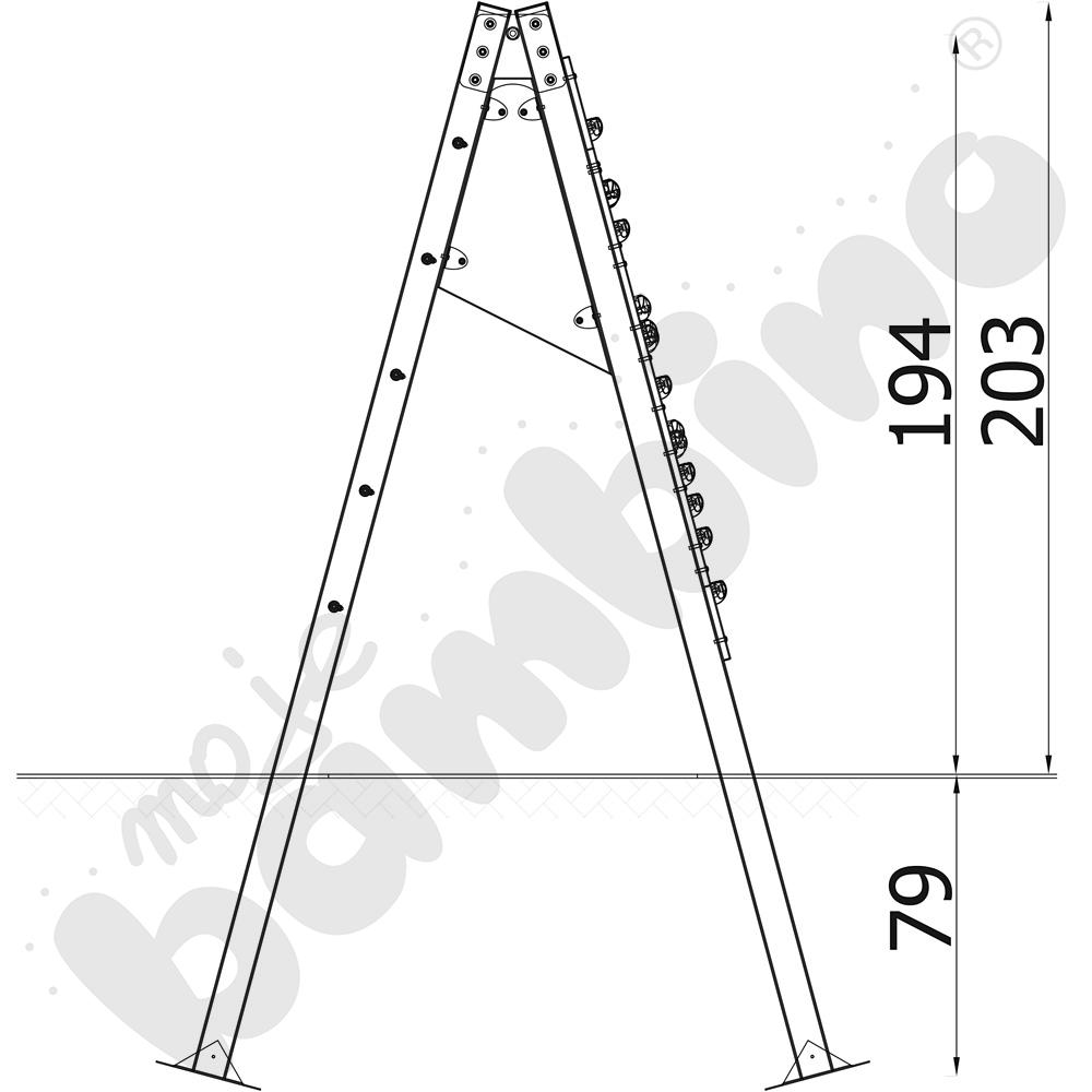 NinjaWorkout Master - Ścianka wspinaczkowa