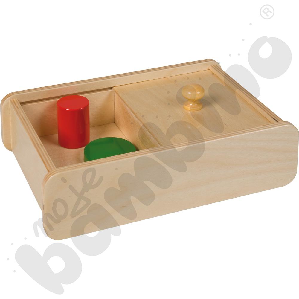 Pudełko z przesuwną pokrywką Montessori