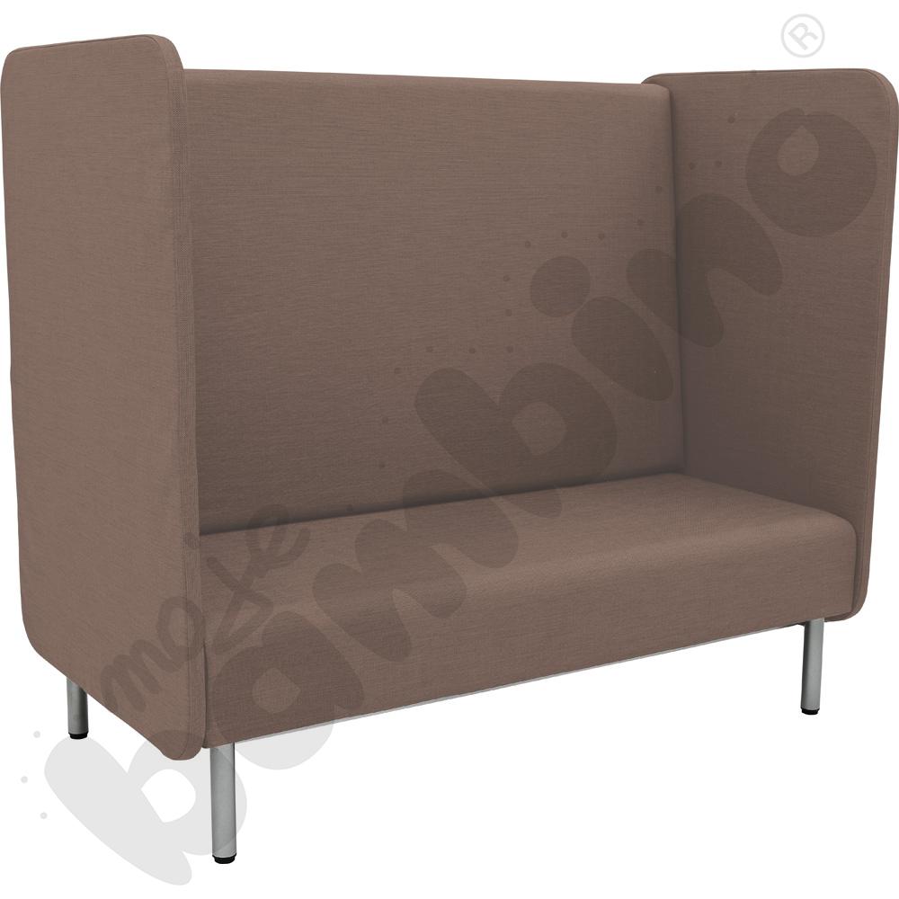 Fotel Inflamea 1 z wysokim oparciem, 3-os. - jasnobrązowy Fotel Inflamea 1 z wysokim oparciem, 3-os. - jasnobrązowy