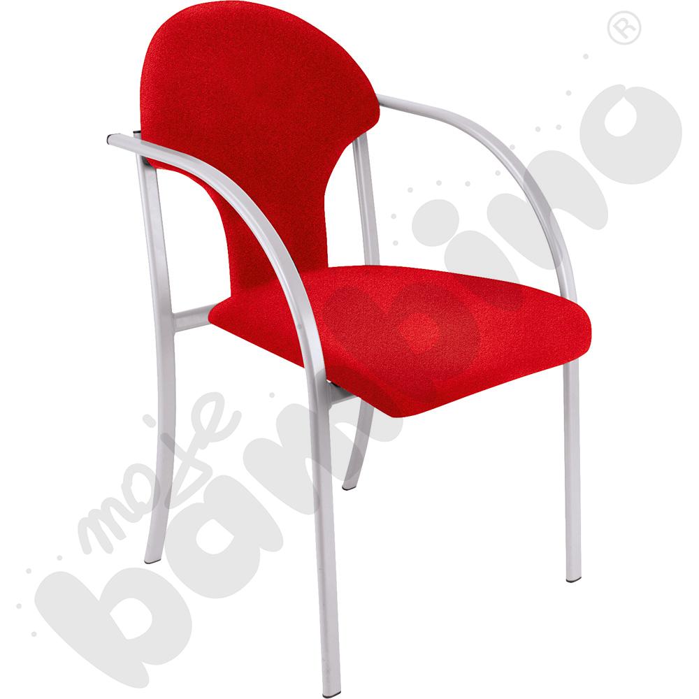 Krzesło Visa alu czerwone