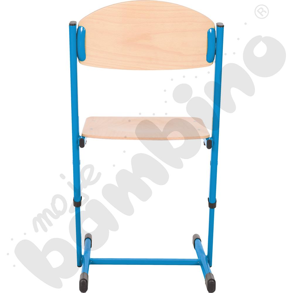 Krzesło T wzmocnione regulowane, rozm. 3-4 - niebieskie