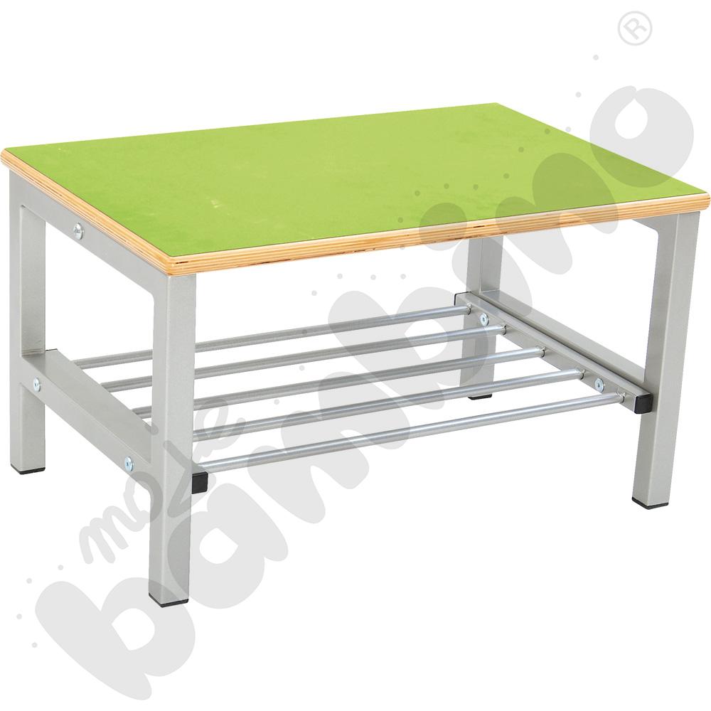 Ławeczka Flexi do szatni wys. 35 cm 2 os. zielona