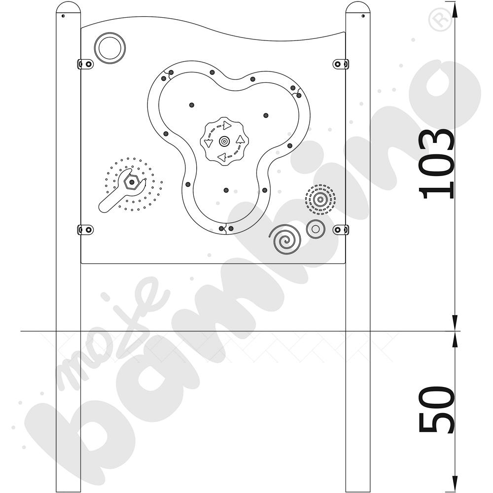Milo - tablica Koło zębate